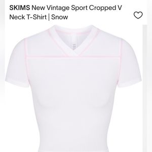 SKIMS New Vintage Raglan crop top